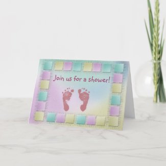 Customize your own baby shower card card