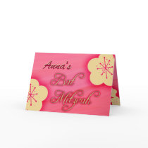 Customize your own Bat Mitzvah invitation Card