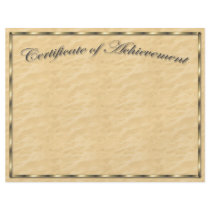 Customize Your Own Certificate of Achievement Flyers