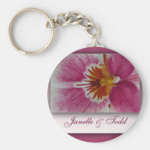 Customize your own floral key chain