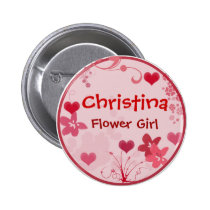 Customize your own flower girl button - template buttons