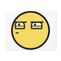 Customize Your Own: Glare Smiley Face Postcard