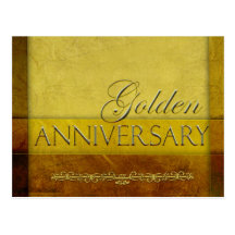Customize your own Golden Anniversary Postcards