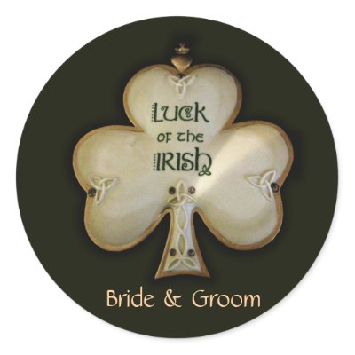 Customize your own Irish Wedding stickers