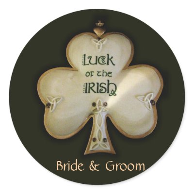 Customize your own Irish Wedding stickers by perfectpostage