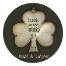 round_sticker - Irish Wedding stickers with shamrock and "Luck of the Irish" in celtic font.  Easily customize with bride and groom's name.  Perfect accent for your Irish wedding reception or bridal showers.Thousands of wedding and monogram postage stamps are available  in my gallery.   If you would like custom graduation, wedding, monogram or RSVP invitation wedding postage stamps, please visit  Perfectpostage.com



	

&nbsp;



&nbsp;








&nbsp;


&nbsp;




&nbsp;




