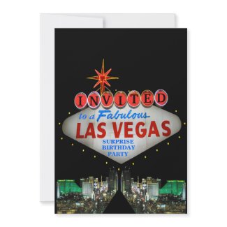 Customize Your Own Las Vegas Sign Invitations invitation