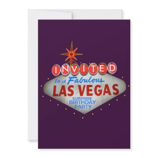 Customize Your Own Las Vegas Sign Invitations invitation