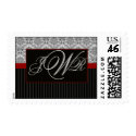 Customize your own monogram postage stamp