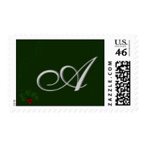 Customize your own monogram postage stamp