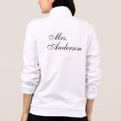 Customize your own name wedding printed jackets