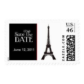 Customize your own Paris Save the Date stamp