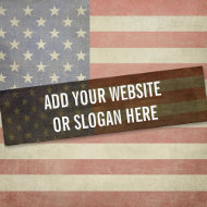 Customize Your Own Patriotic Bumper Sticker bumpersticker