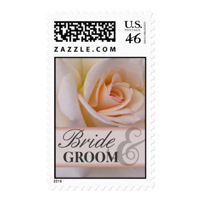 Customize your own rose wedding postage