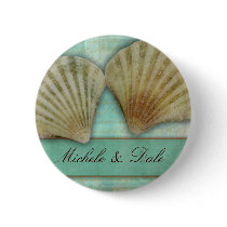 Customize your own seashell design pinback buttons