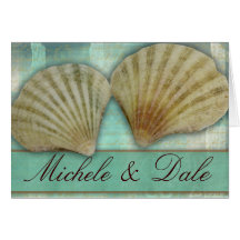 Customize your own seashell design card