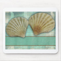 Customize your own seashell design mousepads