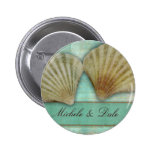 Customize your own seashell design pinback buttons