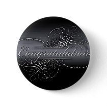 Customize your own silver graduation design buttons