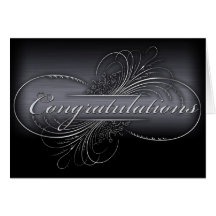Customize your own silver graduation design greeting cards