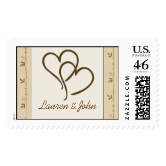 Customize your own wedding postage stamp