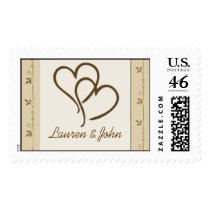 Customize your own wedding postage stamps