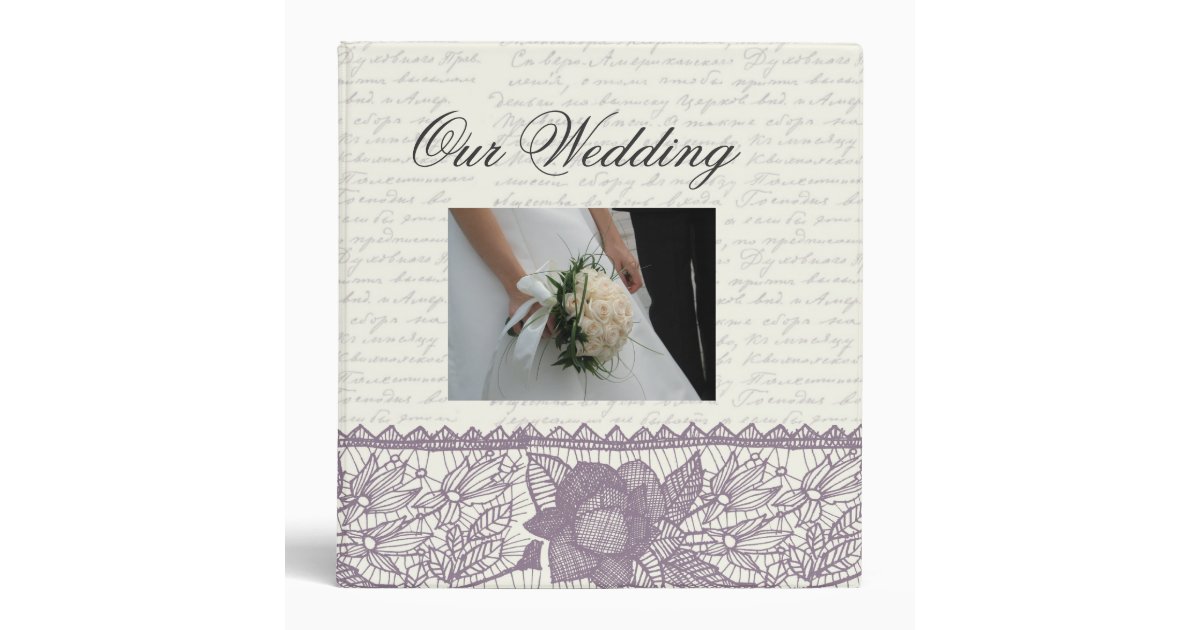 Customize your own wedding storybook ... 3 ring binder Zazzle