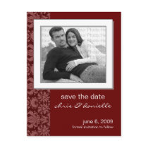 Customize Your Save The Date! Choose Your Color! postcards