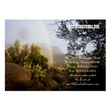 Customize Your Text To A Rainbow Backdrop Business Card