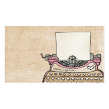 customize- your typewriter business card