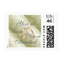Customize You're Invited w/ Bride & Groom's Names postage by CustomWeddingPostage Customize You're Invited w/ Bride & Groom's Names postage