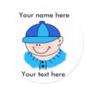 Customize Yourself Boy Baseball  stickers