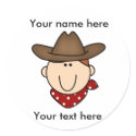 Customize Yourself Cowboy stickers by toddlersplace Customize Yourself Cowboy stickers