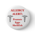 Customizeable allergy button by JessicaInSeattle Customizeable allergy button