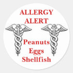 Customizeable allergy stickers
