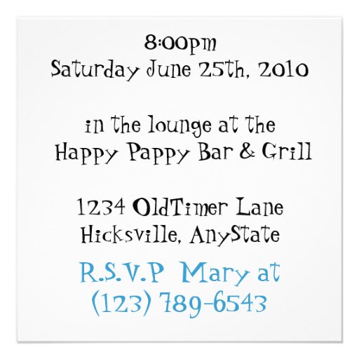 Customizeable Antique Car Retirement Party Invite