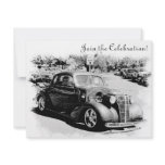 Customizeable Antique Car Retirement Party Invite