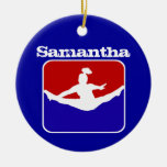Customizeable cheerleader ornament
