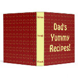 Customizeable Recipe Binder Dad's  Yummy Recipes