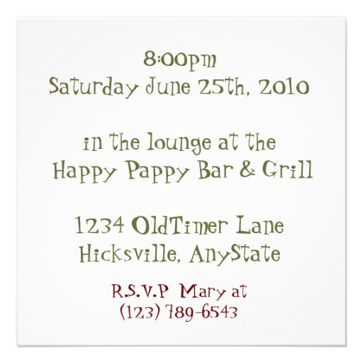 CustomizeableAntique Truck Retirement Party Invite
