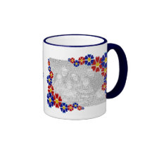 Customized 2 Instagram Photos Retro Daisy Flowers Mug
