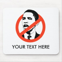 CUSTOMIZED ANTI-OBAMA SLOGAN MOUSE PADS