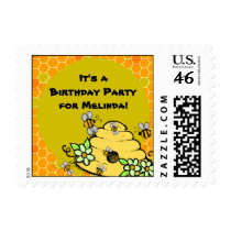Customized Beehive and Bees Postage