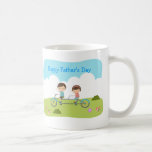 Customized*Bike with Father-Happy Father's Day Coffee Mugs