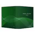Customized Binders Green Wave