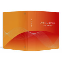 Customized Binders Red Wave