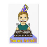 Customized birthday invitation card. postcards