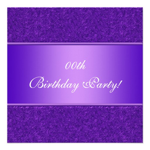 Customized Birthday Party Invitations (front side)