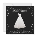 Customized Black and White Bridal Shower Invite invitations
