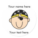 Customized Blond Pirate Boy  stickers